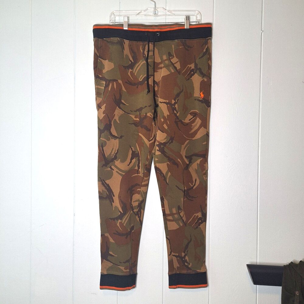 Polo Ralph Lauren 2-Knit Camo Camouflage Jogger Sweatpants SIZE XL Mens GUC